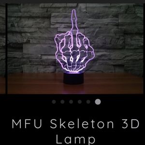 EMINEM TRIBUTE 'MIDDLE FINGERS ALL UP' 3D LAMP